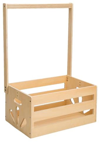 Holzkiste Für Babyparty Mit Stange Aufbewahrungskiste Kinder Babykorb Mit Griff Geschenk Babyparty-Kleiderschrank, Babyparty-Schrank Vielseitiger Baby-Kleiderständer Praktischer