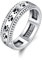 PARYFO Pfote Ring Spinner 925 Sterling Silber Pfote Fidget Ringe für Angst Relieve Autismus Ring für Frauen Stress Relief Schmuck Geschenke, Sterling Silber (18.1)