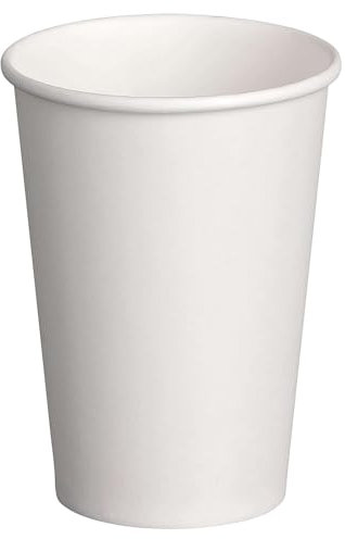 400 Stück Pappbecher 200ml Made in Germany Premium Kaffebecher Einweg Automatengeeignet| 100% Dicht | weiss
