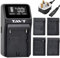 TAVT DMW-BLK22 Battery Charger for Panasonic DMW-BMB9E, DMW-BMB9, DMW-BLF19, LUMIX DC-S5, S5II, S5 IIX, GH5 II, GH6, GH5, CGA-D54S, VW-VBN130 VBN260,for Sony NP-FM55H FM50 F330 F550 F570 F750 F770