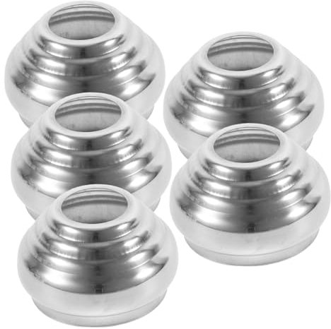 BESPORTBLE 5St Blick Steht ballständer kugelregal Kleiner Fahnenmastständer Fahnenmasthalterung Flaggen Globusständer für den Außenbereich Verstellbarer Fahnenmast Rostfreier Stahl Silver