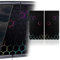 Blueshyhall B - Adesivi per auto, motivo a nido d'ape con colonna centrale, 2 pezzi, colore nero, con motivo esagonale, antigraffio, impermeabile, fantastici adesivi per auto per tuning (B)