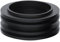 PlumbEZ Universal Black Rubber Flush Pipe Washer Inlet Pan Connector for Toilet Cistern - Low Level Flush Cone Seal Creates a Leak Free Internal Toilet Seal Between The Pipe and The Toilet Pan