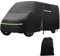 Vollgarage für Fiat Ducato 2006–2024, wasserdichte Wohnmobil-Abdeckung mit seitlichem Tür-Reißverschluss, winddichte Bänder, Regen, Schnee, UV, Staub, Allwetter, Hagelschutz, atmungsaktive Abdeckung