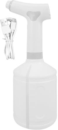 Rociador eléctrico - 1L Jardín Reabio recargable puede | Spray en silencio | Fogger ultra fino para plantas, limpieza, tipo Cope-C, cobre integrado, batería de 1200 mAh