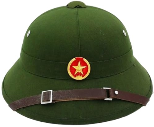 Glixoft Vietnamkriegsmütze, Tropenhelmmütze Grün, Vietnamesische Mütze Grüne Militärmütze, Vietnam Tropenhut, Hut Sonnenhut Für Männer