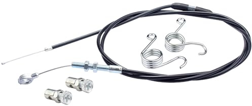 Go Cart Brake Cable Kit - Replacement - GO Cart Cable, Goo Carts Grosseltraht, Improved 75 Inch Brake Line, Robust Goo Trolley Parts, Adjustable Cable Kit for Motorised Kart Repair Vo