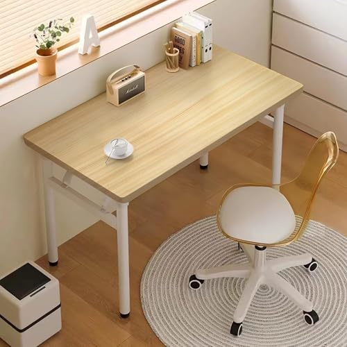 XUEGW Moderner Computertisch, Schreibmaschinentisch, Keine Montage erforderlich, Schreibtisch, klappbar, platzsparend für Arbeitszimmer, Schlafzimmer, Heimbüro
