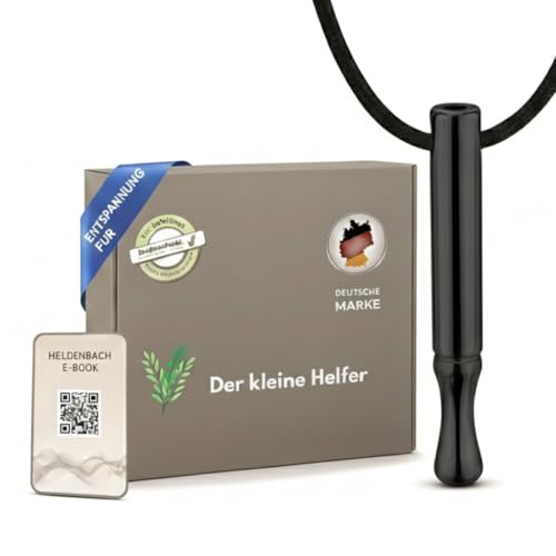 Heldenbach Premium Halskette gegen Panikattacken & Angst – Stressabbau, Cortisol senken & Hilfe bei Angststörungen – Hoki Halskette für mehr Ruhe & Gelassenheit