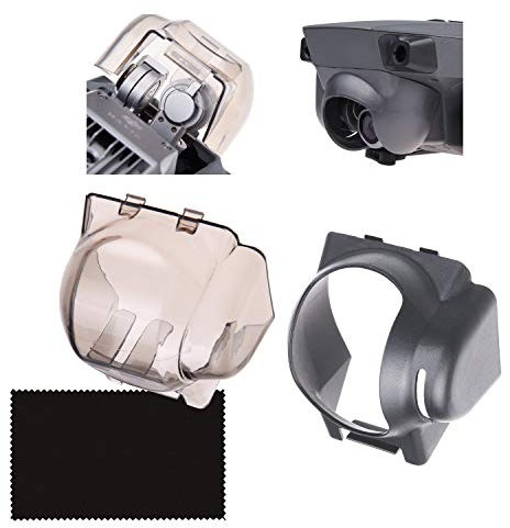 Camkix Pare-Soleil (Gris) + 2 en 1 verrou de cardan et étui de caméra (Gris Transparent) Compatible avec DJI Mavic Pro/Platinum - Fixe la Position du cardan - Protège la caméra Contre Les Chocs