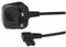 Right Angle 1M Long Mains Power Cable For skybox, sky plus HD box