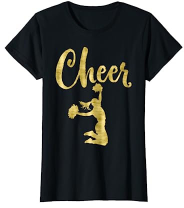 Cheerleading Script Cheer Dark Yellow T-Shirt