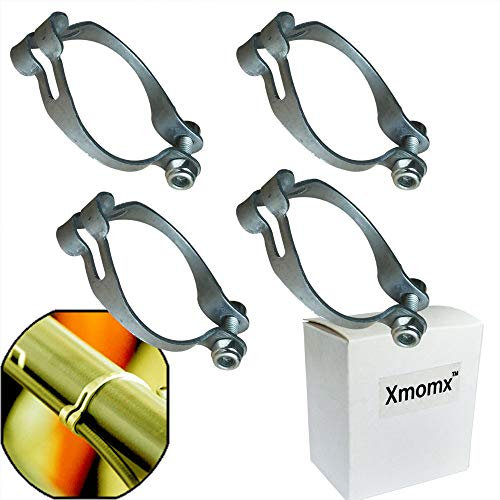 Xmomx 4 Sets 25.4mm Metal Ring Firmly to Frame MTB Bike Cable Guide Brake Cable Shift Cable Derailleur Cable Base Guide Clip Fitting Line Tube Housing Durable