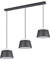 Trio Leuchten Pendelleuchte Baroness 308900642, Metall Schwarz matt, Acryl weiß, exklusiv 6x E14