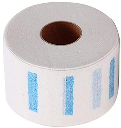 1 Rolle/100 Blatt Friseur Halskrause Papier - Friseurbedarf Nackenschutz Papier -, Weiß