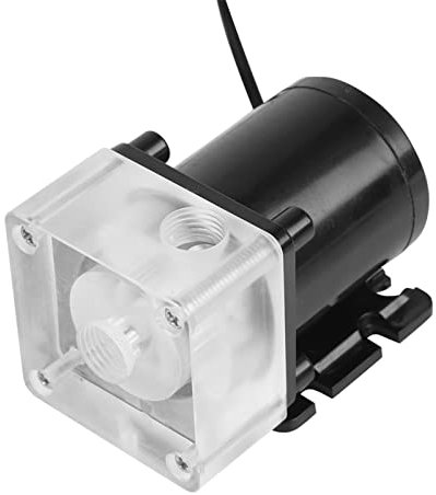 Lazmin Bricolage PC Pompe à Eau silencieuse, système de Refroidissement par Eau Pompe à Eau G1/4 Fil pour PC 500L/H