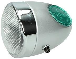 BestPrice Scheinwerfer/Eierlampe vorne silber für Puch Maxi