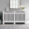LEMROE Radiator Cover MDF Vertical Slat Living Room Cabinet White Painted Home Furniture