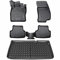 ELMASLINE 3D Gummimatten + Kofferraumwanne Set für Mercedes-Benz W204 2007-2014 (Limousine) | Hoher Rand | Design Fußmatten