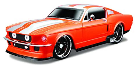 Maisto Tech R/C Ford Mustang GT: Ferngesteuertes Auto im Maßstab 1:24, 2,4 GHz, mit Pistolengriff-Steuerung, ab 5 Jahren, 20 cm, orange (581520)