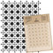 NAKLEO Malschablone für Handwerk A4 21x30cm, Rattan Boho Rotang Muster, Wiederverwendbare Kunststoff DIY & Scrapbooking Zeichenschablone, Decoupage Kunst Vorlage, Wand Stoff Möbel Holz