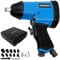 Monzana Avvitatore ad Aria compressa Set 17 Pezzi 340Nm Prolunga Valigetta Cacciavite Pneumatico