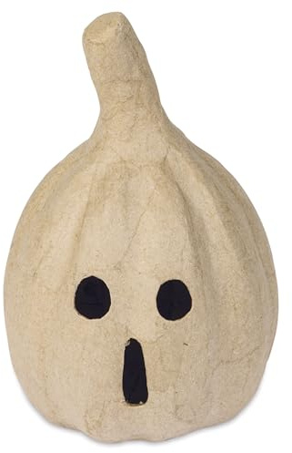 Décopatch SA229C - Kleines Pappmaché, Kürbis 16cm, zum Verzieren, für Halloween, Kartonbraun, 1 Stück