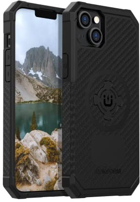 Rokform - iPhone 14 Plus Case, Rugged Series, Dual Magnetic, iPhone Cover with RokLock Twist Lock, Protective Apple Gear, Drop Tested Armor (Black)