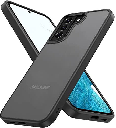 Keteen Custodia Cover Ultra Sottile per Samsung Galaxy S22 Case Traslucida Texture Opaca Silicone TPU Antiurto & Antigraffio Cover per Samsung Galaxy S22, Nero