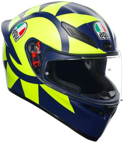 AGV K-1 S Soleluna 2018 Helm, blau/gelb, S (55/56)