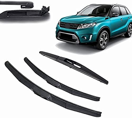 YITAIYUAN Auto-Front- und Heckscheibenwischer-Set, für Suzuki, für Vitara MK4 2015 2016 2017 2018 2019 2020 Windschutzscheibe Scheibenwischerblatt