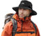 Comhats Wasserdichter Bucket Hat für kleine Köpfe, Outdoor-Hut zum Wandern, Golfen, Safari, Angeln, Wandern - Regenhüte - UPF 50+ Sonnenhut verstellbar, faltbar, Winddicht Schwarz M