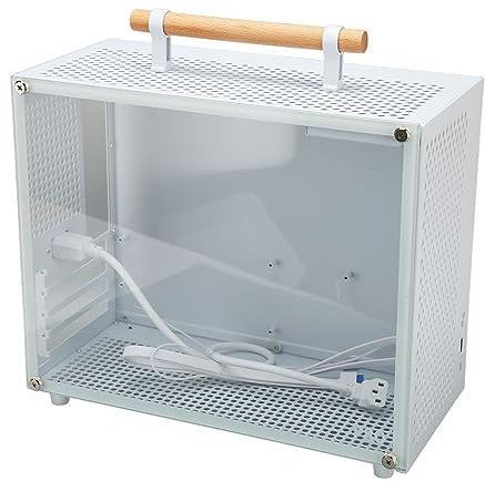 VBESTLIFE MATX PC-Gehäuse für I7 13700K und RTX4080, 15,5 L, Durchsichtige Seitenwand, Starkes -PC-Gehäuse aus Stahl, Unterstützt ATX-Netzteil mit USB 3.0, Typ-C-Schnittstelle