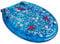 VVHUDA Toilettendeckel aus Harz, LED-Licht, Ozean-Design, automatisch, oval, blau, Toilettensitz