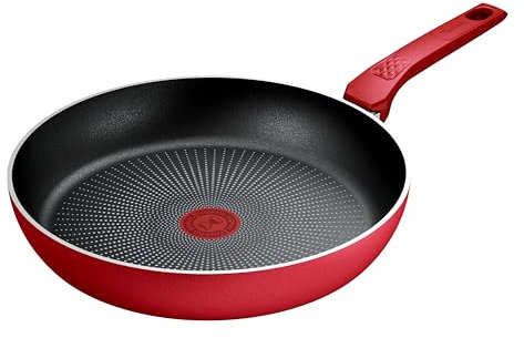 Tefal Daily Expert C2890602 - Sartén antiadherente (28 cm, mango fijo de aluminio, revestimiento antiadherente de titanio, tecnología Thermo Sign™ para una cocción más fácil, apta para todas las