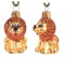 Christbaumschmuck Christbaumkugeln Figuren Tiere handbemalte Christbaumkugel aus Glas Weihnachtskuge Löwe