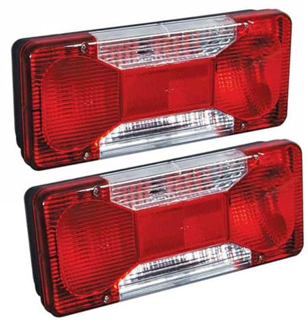 Formplas 2x Rückleuchte Heckleuchte Rücklicht 12V 24V LKW PKW Fahrgestell Anhänger E-Prüf