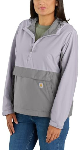 Carhartt Women Lightweight Jacket Loose Lightweight Anorak, Color:lilac haze/asphalt, Size:XS