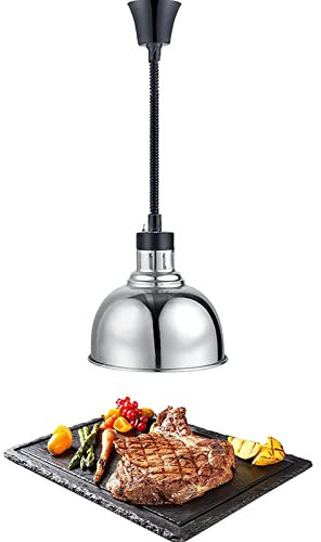 Speisewärmer-Lampe, Lebensmittel-Wärmelampenschlauch, Teleskop-Infrarot-Heizlampe, hängende Kronleuchter-Buffet-Licht für Zuhause, Küche, Hotel, 60–180 mm Höhe Journey