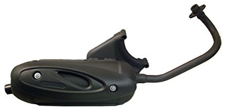 Pot d'échappement de moto compatible avec Piaggio Zip 100 4T, Fly 100, Aprilia