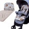 BabyLux SITZAUFLAGE für Kinderwagen Buggy Sitzeinlage Kinderwagenauflage (S129. Bär Braun)