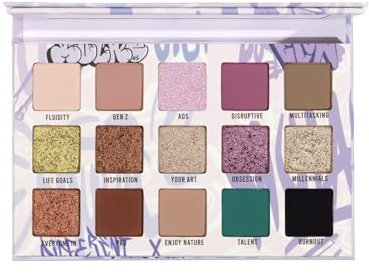 Mulac Cosmetics HB MULAC 10th anniversary collection DIFFERENT X - Palette di pigmenti pressati Vegan 15 x 1.2 gr