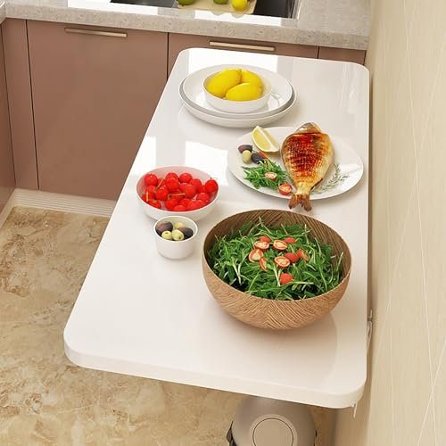 Mesa Plegable Pared, Escritorio Plegable Pared, Mesa Abatible De Pared, Banco De Trabajo Plegable Montado En La Pared, Escritorio De Ordenador Multifunción, Para Comedor, Estudio, Cocina, Balcón ( Siz