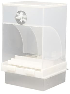 Comedero automático para loros, comedero para pájaros sin ensuciar para jaula | Comedero para pájaros y contenedor de alimentos integrado en percha - Contenedor de comida para periquitos, accesorios d