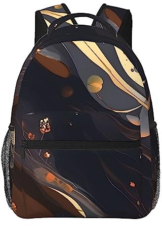 Kingww Dark Medium Daypacks For Hiking, Trendy Backpacks For School, Lightweight And Casual Backpacks For Laptops, All Water-Resistant.