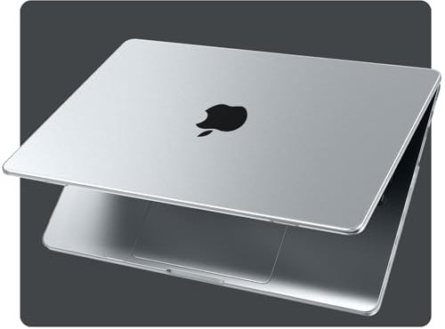 EooCoo Ultradünne Hülle kompatibel für MacBook Pro 16 Zoll M4 M3 M2 M1 Pro/Max 2025-2021 A3186 A3403 A2991 A2780 A2485, [Passend zur Offiziellen Farbe] Kratzfeste Hart Schutzhülle - Matt Transparent
