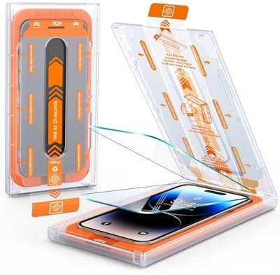 Alphn iPhone 15 Pro Max Panzerglas, Autoeinbau Schutzglas, Schutzfolie 15 Pro Max, 9H Härte - Displayschutzfolie - Stoßfest, Glasschutz, Kratzfest, Anti-Fingerabdruck, Anti-Öl, Blasenfrei, 2 Stück