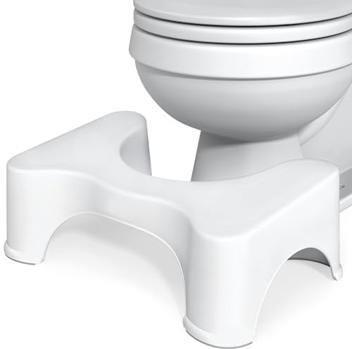 Squatty Potty for adults, Bathroom toilet stool squat adult poop Foot Stool | Medically Approved Anti-Slip Toilet Foot Squatting Step Stool for Constipation Piles Hemorrhoids Bloating & Flatulence Relief