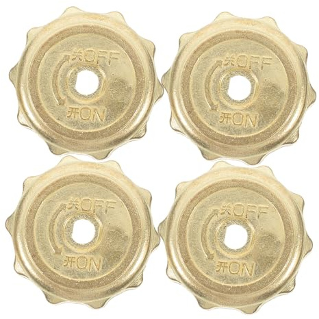 jojofuny Lot de 4 Boutons Métalliques de Remplacement pour Cuisinière à Gaz en Fer, Contrôle du Gaz Facile, Cuisine Professionnelle et Usage Domestique