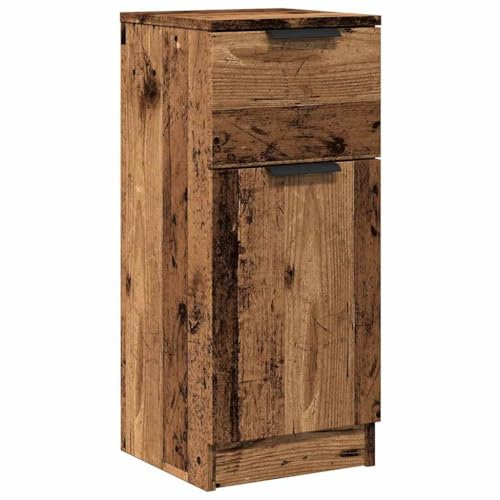 vidaXL Buffet Vieux Bois 30x30x70 cm Bois d'ingénierie, Armoire, Meuble de Rangement, Organisateur de Maison, Placard, Meuble latéral, Buffet de Salon